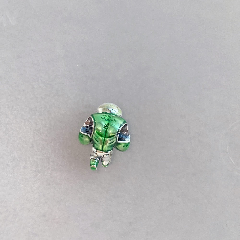 【Moments】PAN Mar The Avengers Hulk Charm 925 silver green cartoon movie role men 790220C01 charm