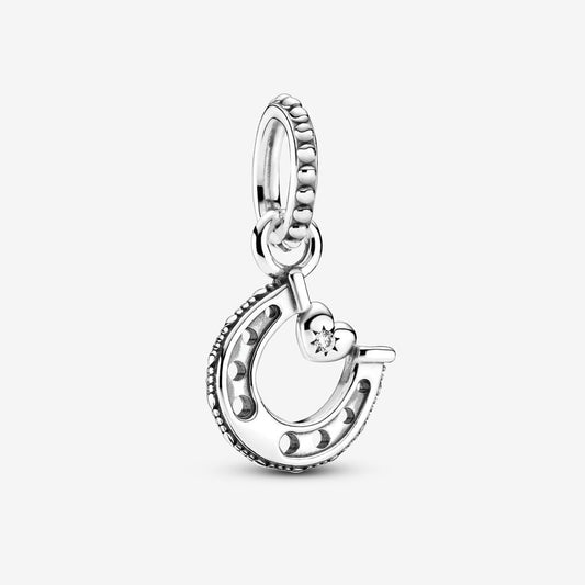 【Moments】PAN People Good Luck Horseshoe Dangle pendant Charm 799157C01 925 silver