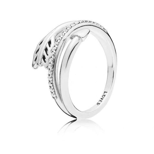 PAN SPARKLING ARROW RING 925 silver for women NEW 197830CZ