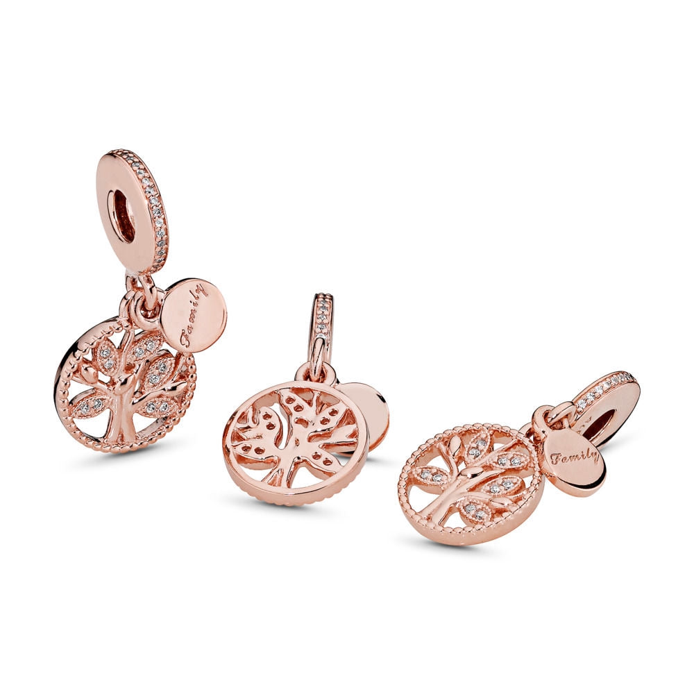 【Moments】PAN Sparkling Family Tree Dangle Charm 925 silver rose gold pendant  791728CZ 781728CZ 761728CZ