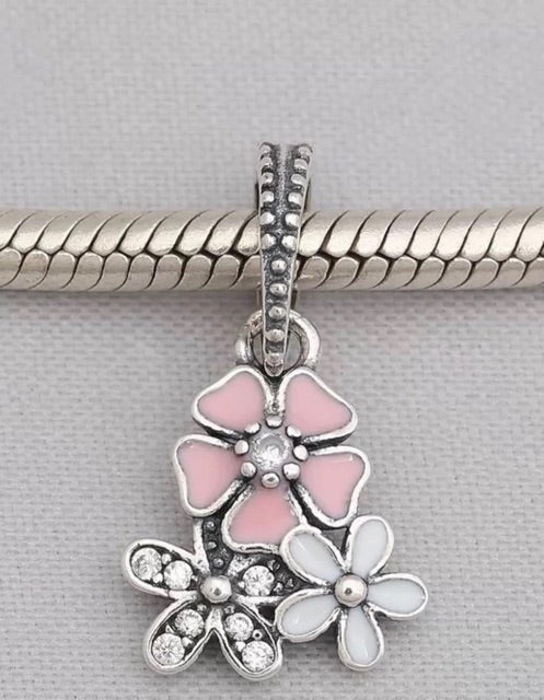 【Moments】Poetic Blooms Pendant Charm Poetic Blooms 925 Silver pink 791824ENMX