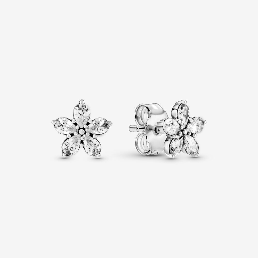 Pan Sparkling Snowflake Stud Earrings 299239C01 925 silver for women 2020 new