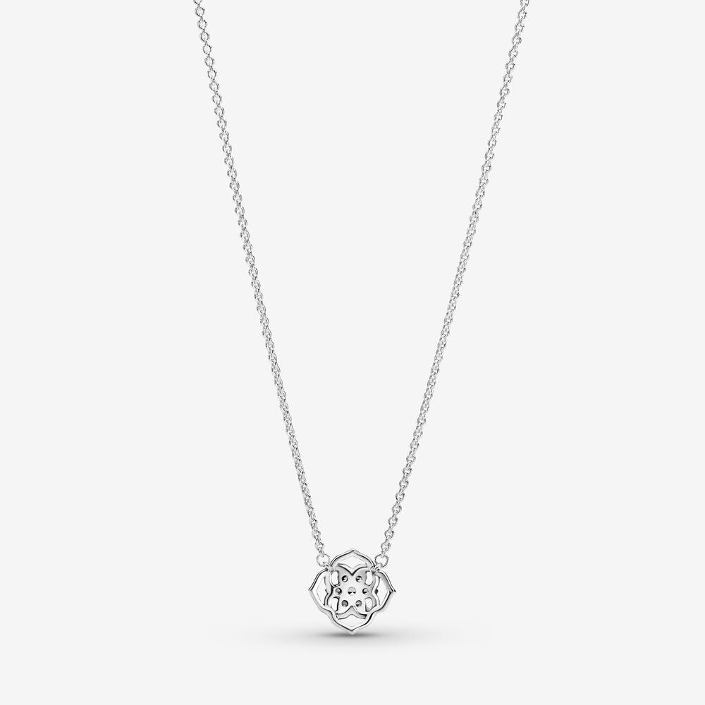 PAN Rose Petals Collier Necklace 399370C01 925 Sterling Silver diamond women 2021 new