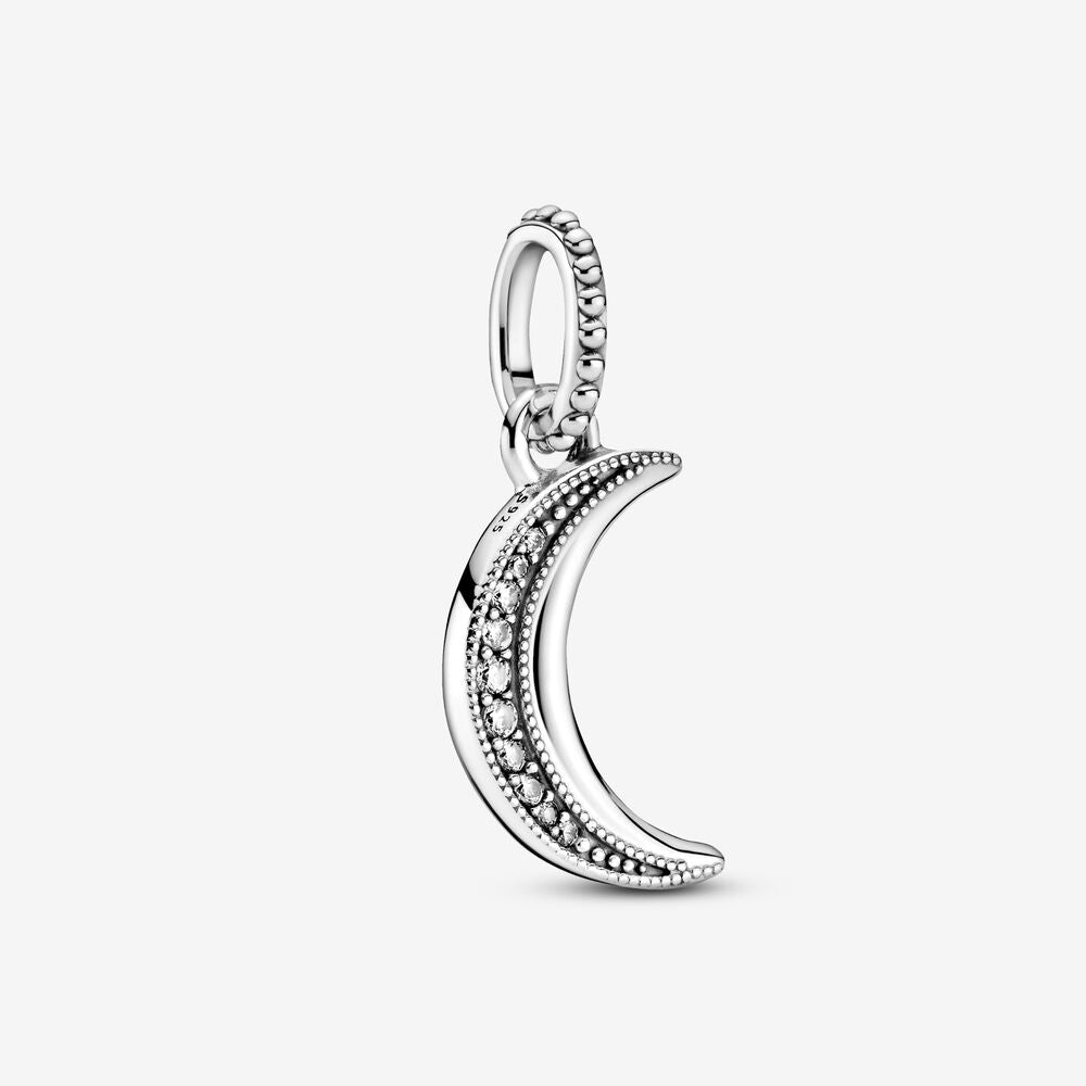 【Moments】Passions Sparkling Crescent Moon Pendant charm 399184C01 925 Silver