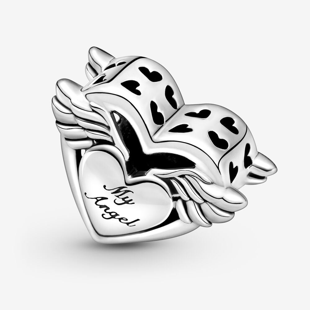【Moments】Pan Angel Wings & Mom Charm 799367C00 925 Silver Mother's Day pink Pendant