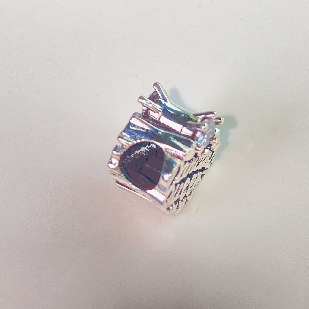 【Moments】Pan Openwork Dancing Queen Charm 799524C01 Clear Charm with Zircon 925 Silver