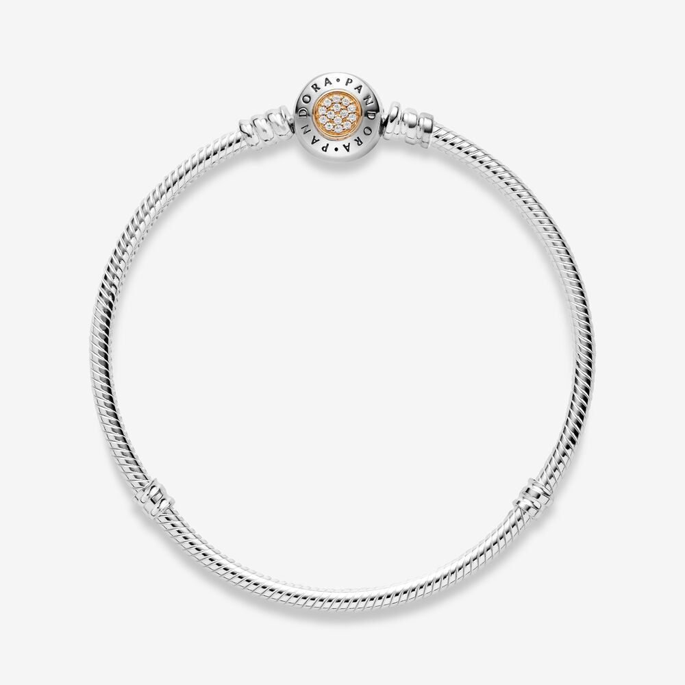 【Moments】PAN Moments Silver and Gold Bracelet 925 silver diamond 590741CZ