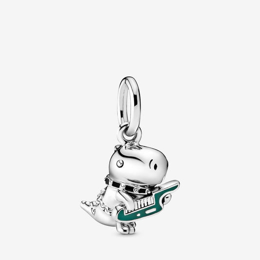 【Moments】Pan Dino the Dinosaur Punk Band Hanging Charm 925 Silver for women pendant 798297ENMX