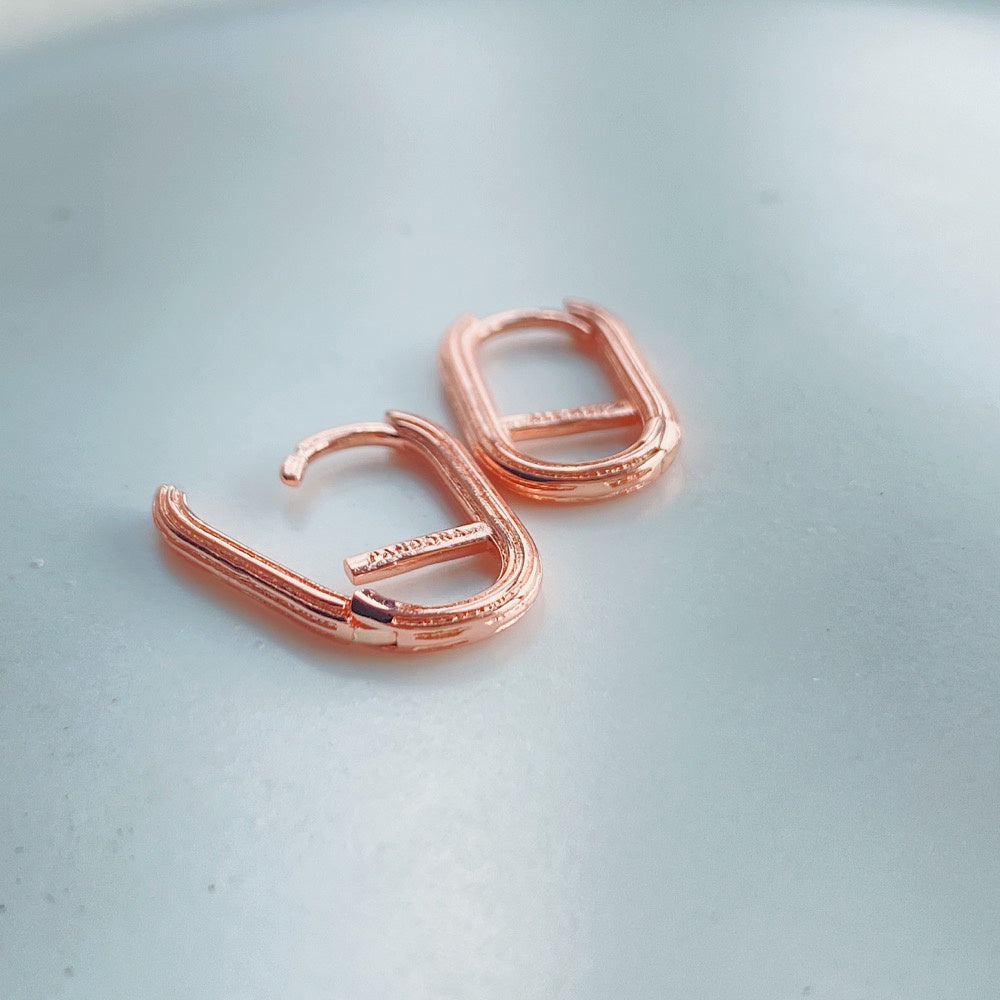 【ME】【ESSENCE】ME Single Link Earring 289657C00 for Small charm Compatible With ME Bracelets rose gold