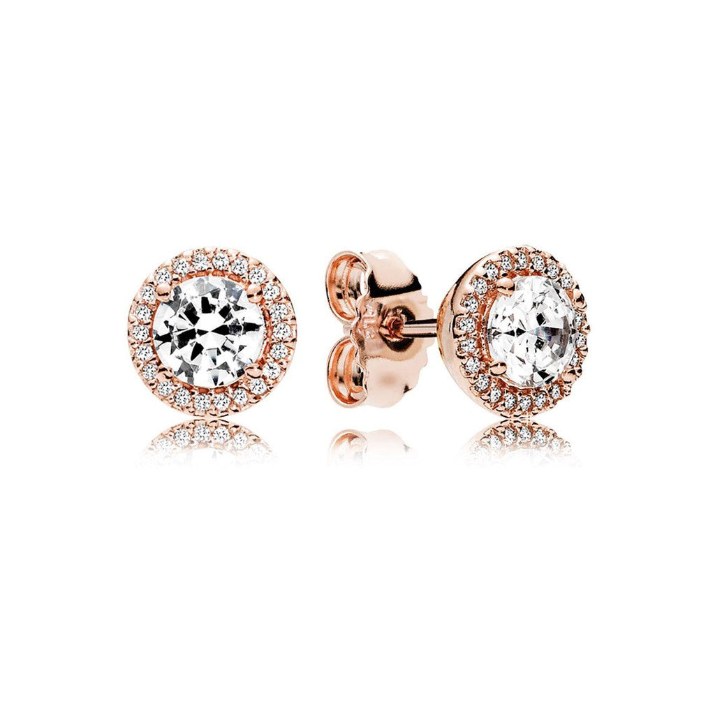 PAN Classic Elegance Rose gold Earrings 925 silver