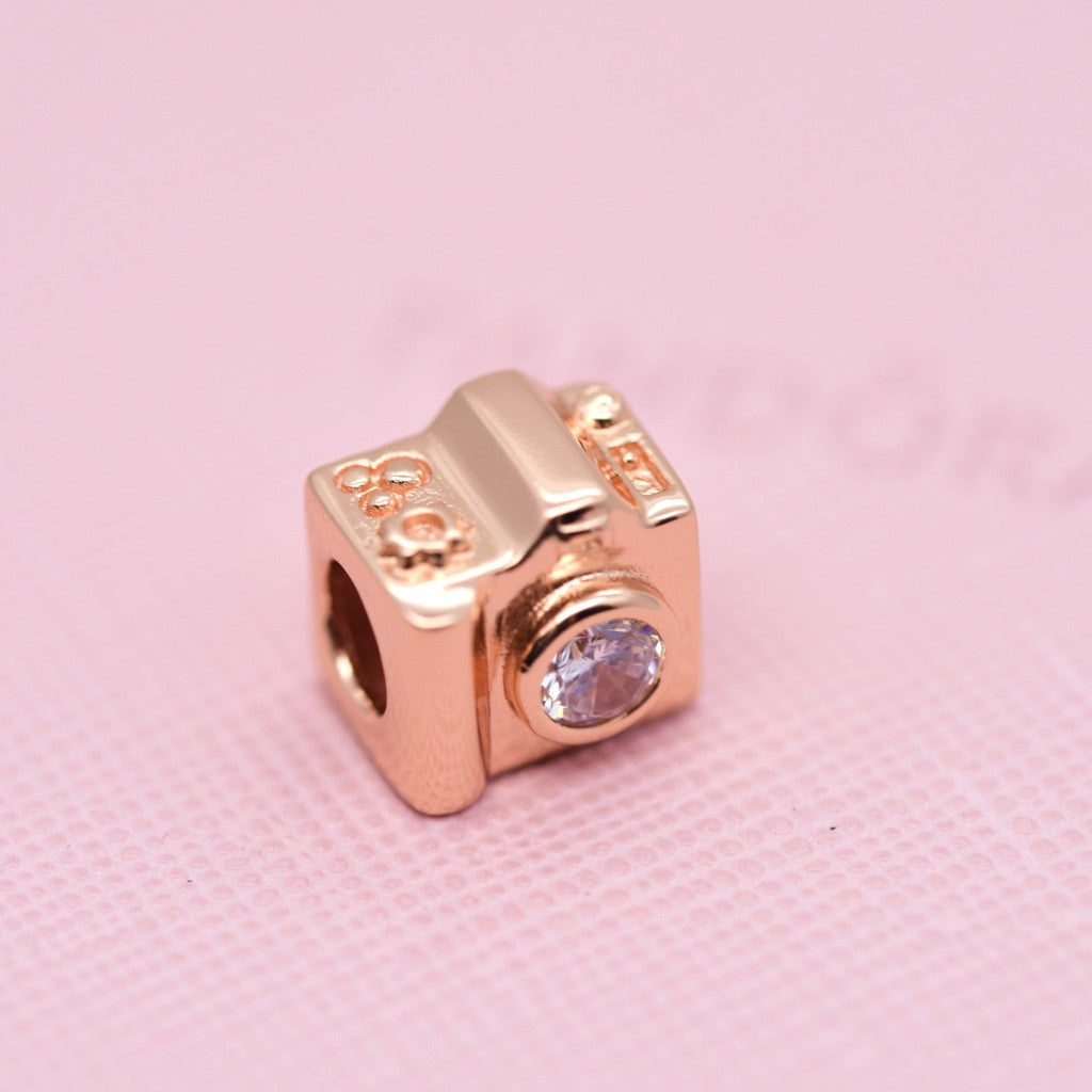 【Moments】CAMERA ROSE GOLD CHARM 787986CZ rose gold