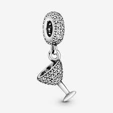 【Moments】PAN Pavé Cocktail Glass Dangle Charm cup pendant charm 925 silver 791535CZ