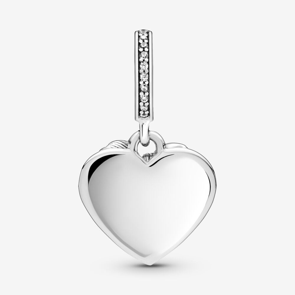 【Moments】Pan Bow and Love Heart Dangle Charm pendant 799221C01 925 Silver 2020 New