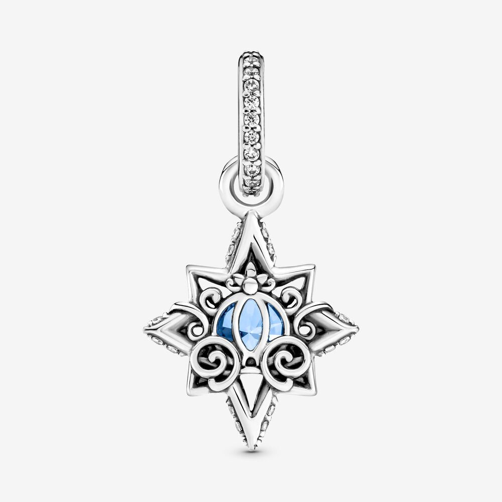 【Moments】Pan Disn** Cinderella Blue Star Pendant Charm 399560C01 925 silver