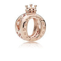 【Moments】CROWN O CHARM Letter O 925 silver pendant rose gold for pan 797401 767401 787401