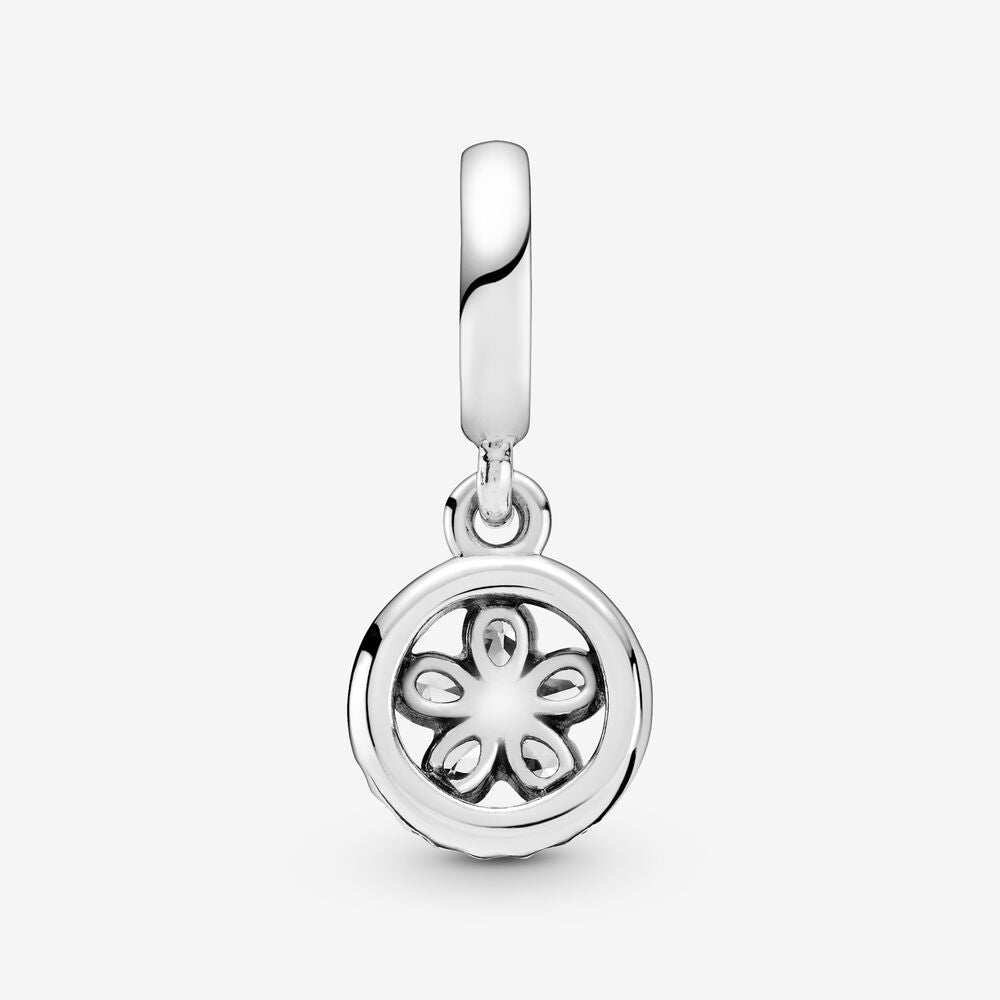 【Moments】Pan Sparkling Snowflake Circle Dangle Charm 799222C01 925 Silver