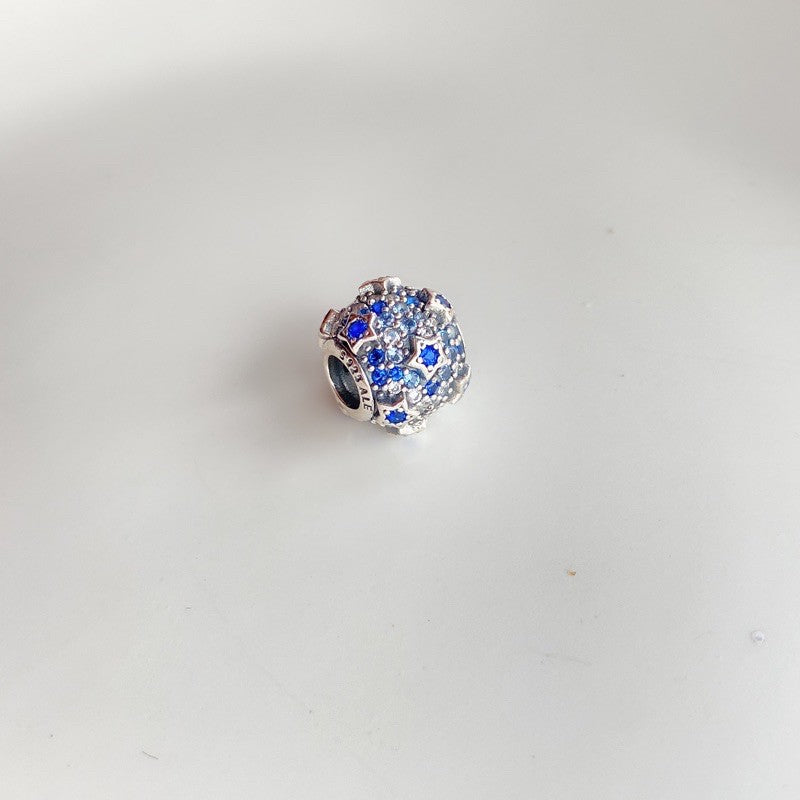 【Moments】Elevated Stars Pavé Charm 925 Silver blue 798467C01