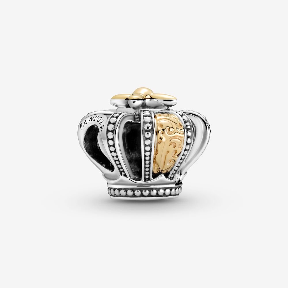 【Moments】PAN Two-tone Regal Crown Charm 799340C00 925 silver sterling silver Passions