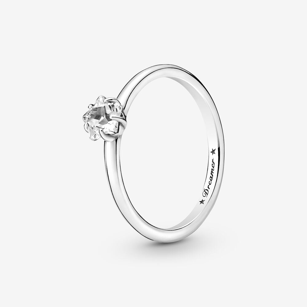 PAN Celestial Sparkling Star Solitaire Ring 190026C01 Sterling silver 925 Silver Kindness Simple