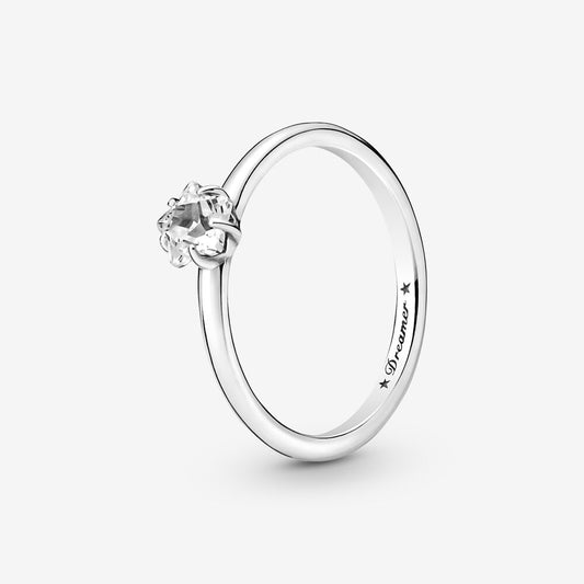 PAN Celestial Sparkling Star Solitaire Ring 190026C01 Sterling silver 925 Silver Kindness Simple