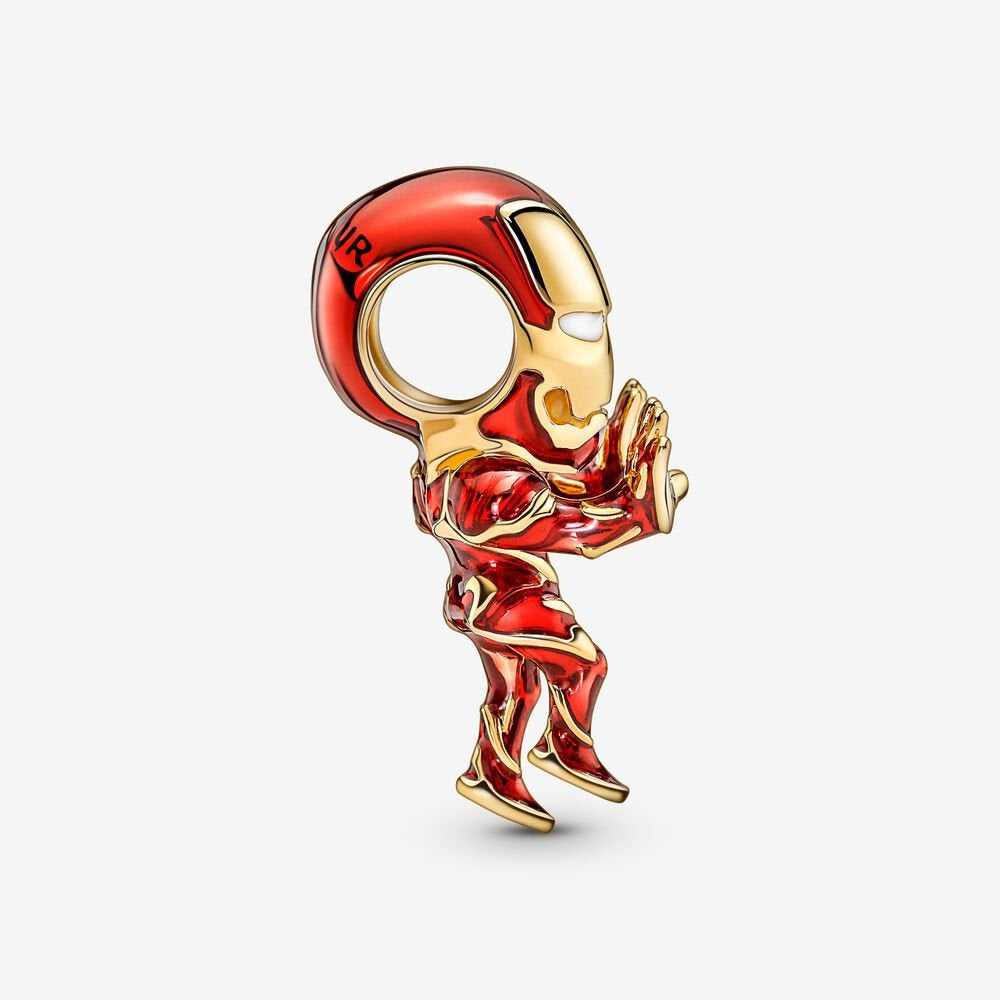 【Moments】PAN Mar The Avengers Iron Man Charm gold red pendant 760268C01 cartoon movie