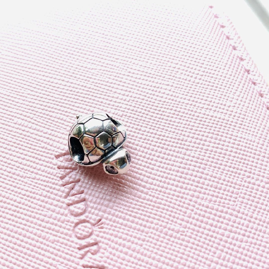 【Moments】Pan BRIGHT-EYED TURTLE CHARM 925 Silver for women 797878CZ