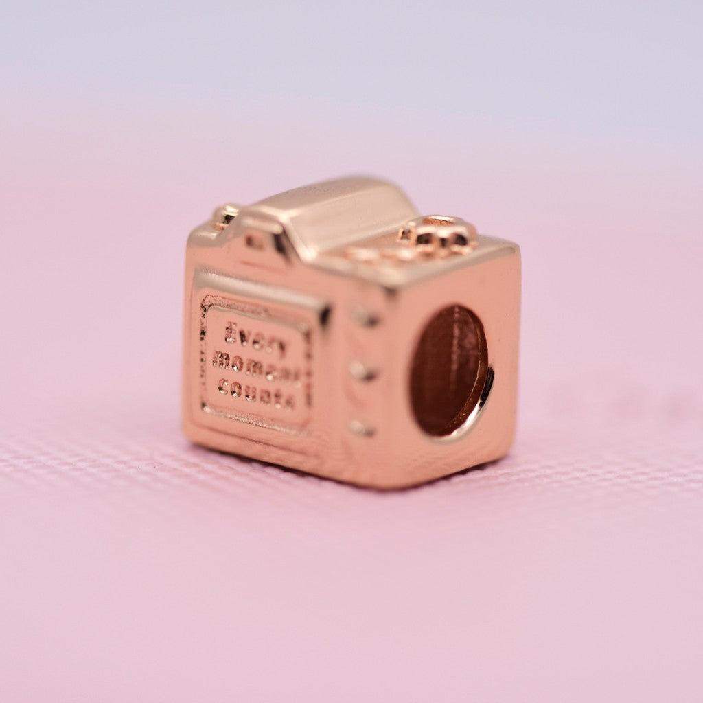 【Moments】CAMERA ROSE GOLD CHARM 787986CZ rose gold