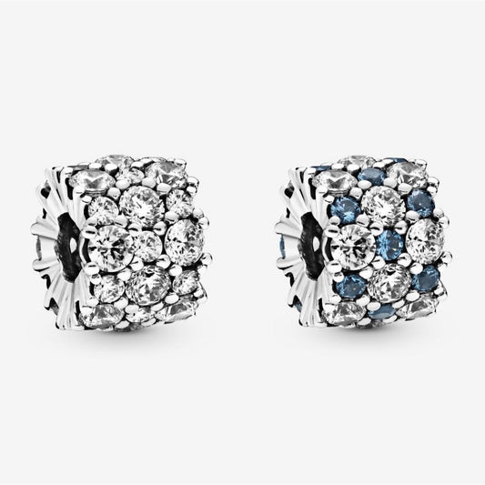 【Moments】Pan Blue & Clear Sparkle Charm 925 Silver for women 798487C01 98487C02