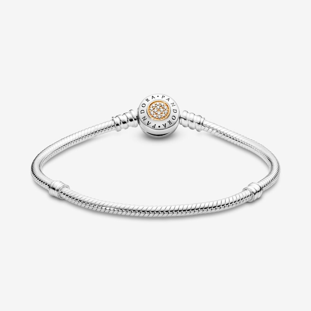 【Moments】PAN Moments Silver and Gold Bracelet 925 silver diamond 590741CZ