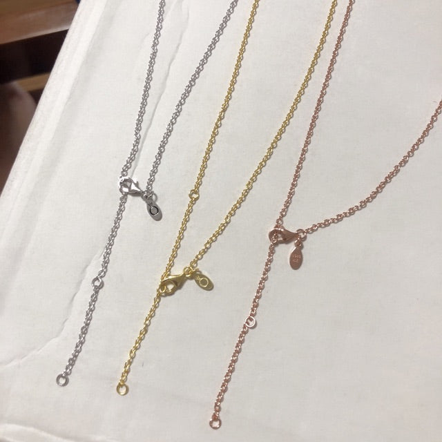 Pan Classic Cable Chain Necklace  Anchor Chain necklace 925 silver chains 590515