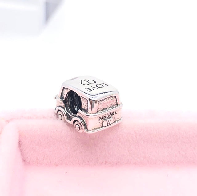 【Moments】Camper Van Charm 925 silver pink heart car for pan 797871EN160