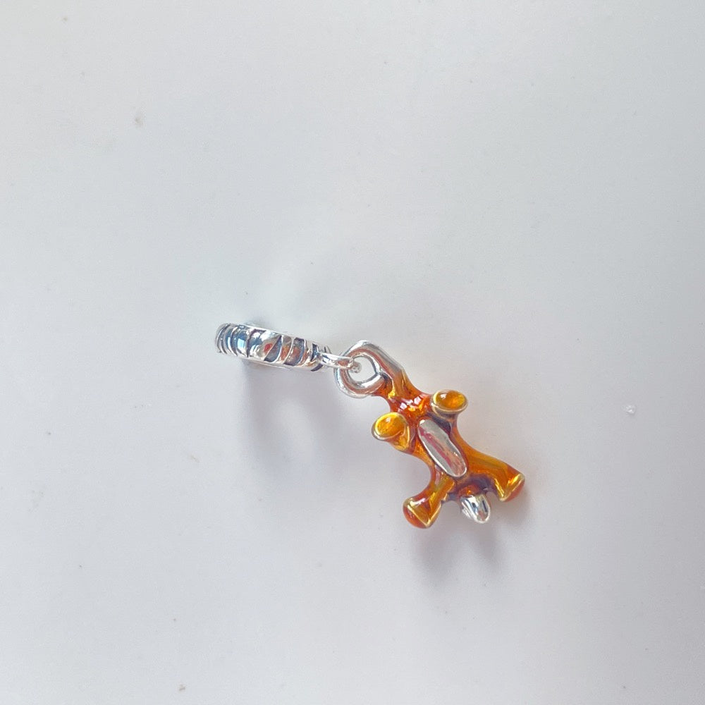 【Moments】Pan Winnie the Pooh Tigger Dangle Charm 925 silver 792213C01 Cartoon animal pendant