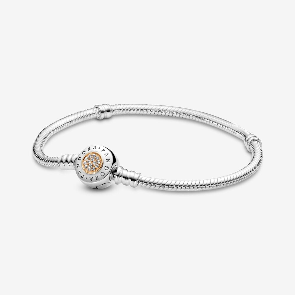 【Moments】PAN Moments Silver and Gold Bracelet 925 silver diamond 590741CZ