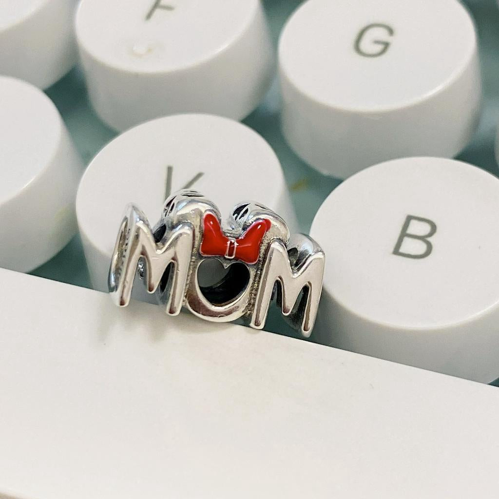 【Moments】Pan Minnie Mouse Bow & Mum Charm 799363C01 925 Silver Mother's Day Rad Bow 2021