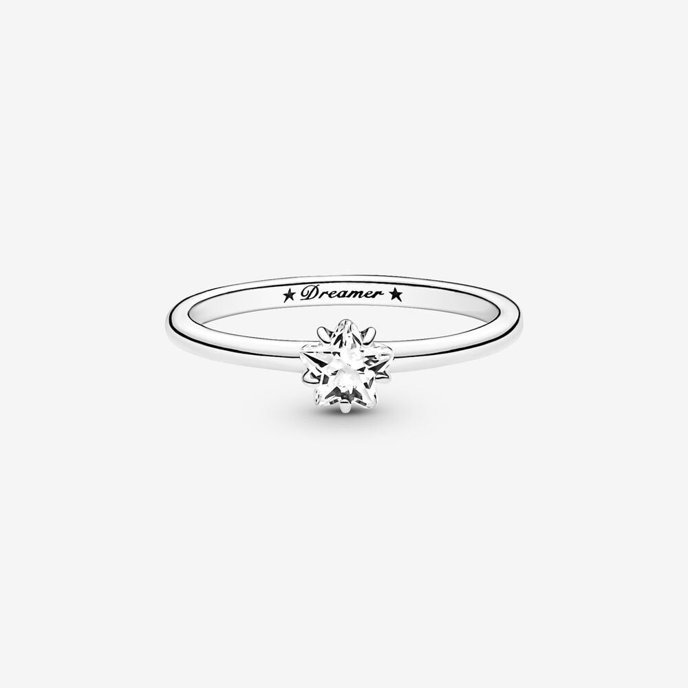 PAN Celestial Sparkling Star Solitaire Ring 190026C01 Sterling silver 925 Silver Kindness Simple