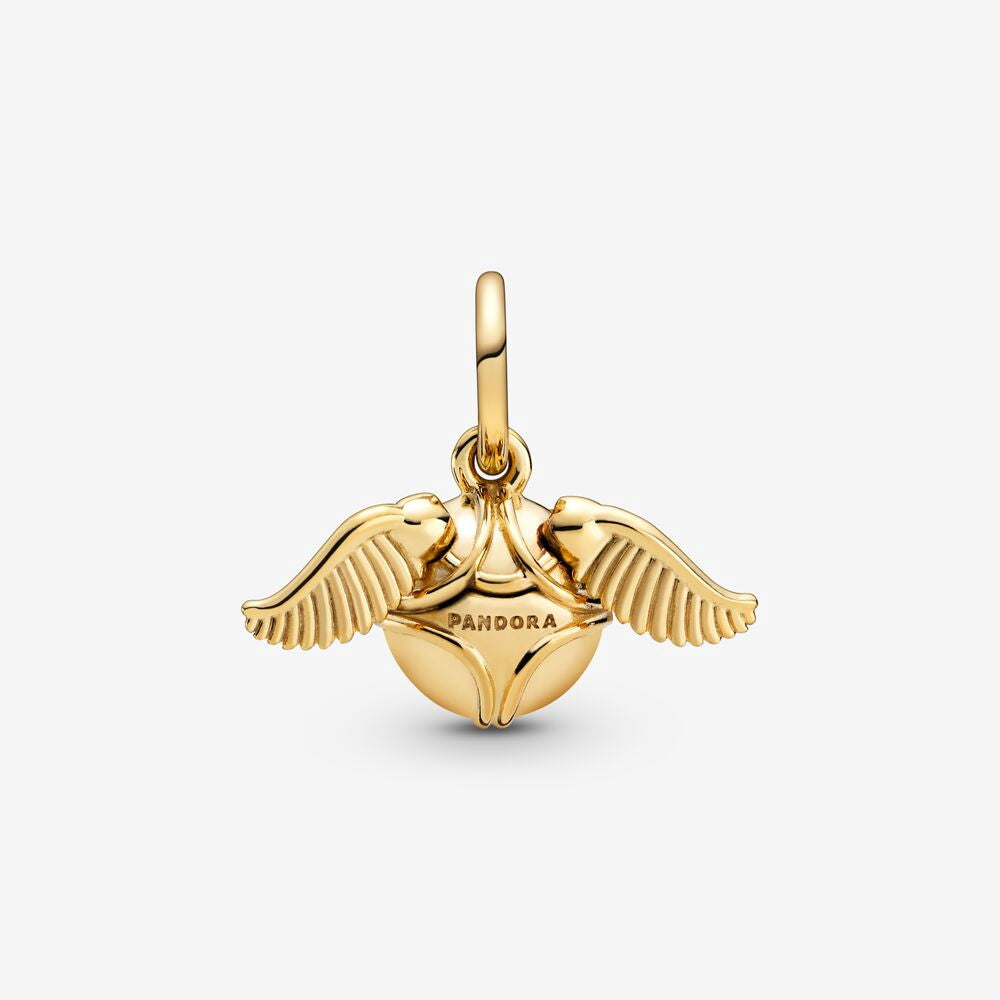 【Moments】Pan Golden Snitch Pendant Charm 925 Silver for women Harry Potter Style