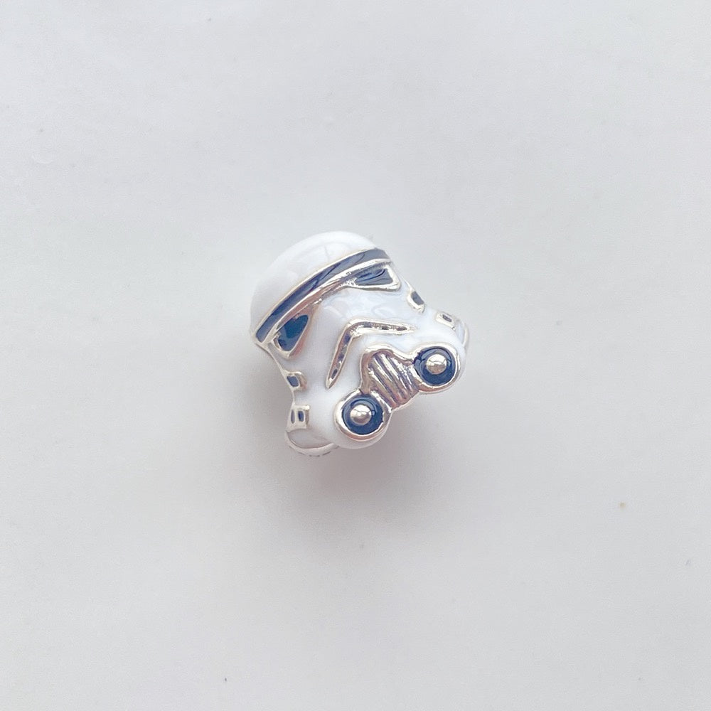 【Moments】Helmet Charm white 791454C01 925 silver planet star fighting