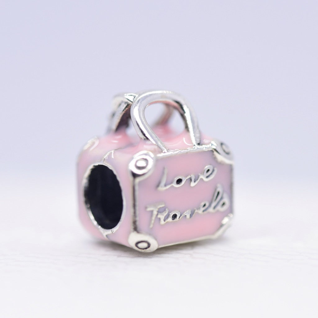 【Moments】PAN Pink Travel Bag Charm  925 Silver for women 798063EN124