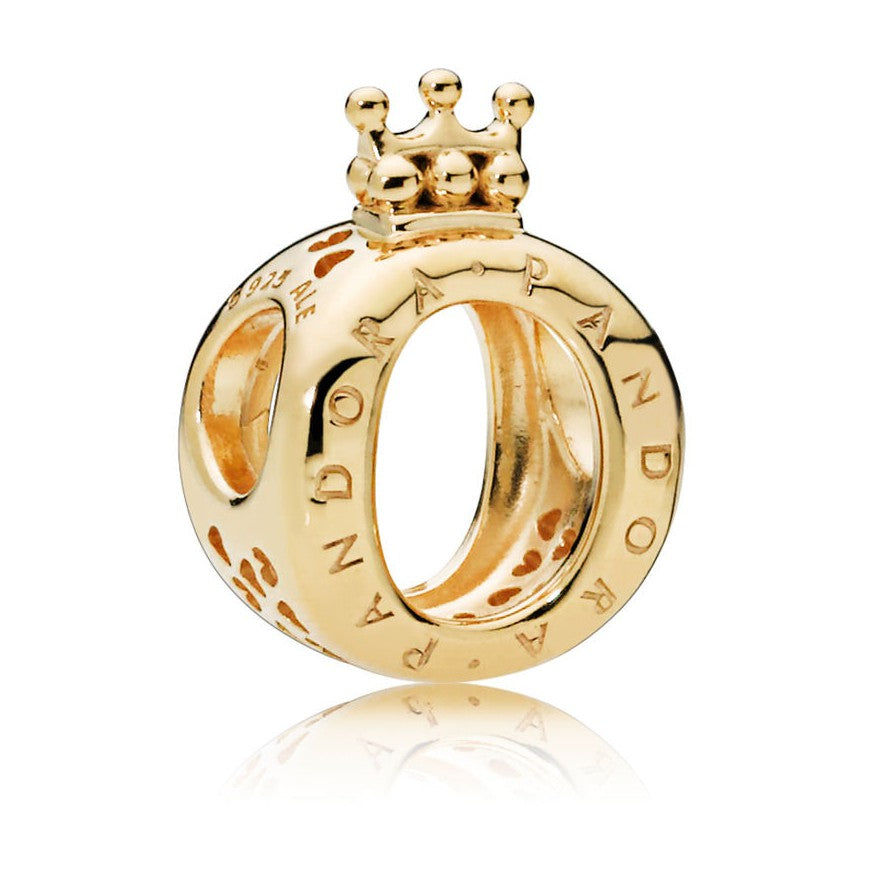 【Moments】CROWN O CHARM Letter O 925 silver pendant rose gold for pan 797401 767401 787401