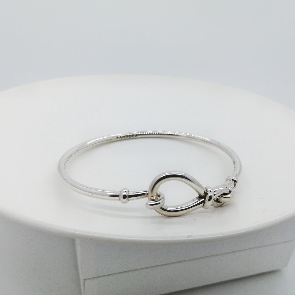 PAN Infinity Knot Bangle 925 silver 598893C00  for women silver bracelet forever symbol