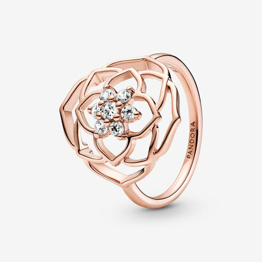 PAN Rose Petals Statement Ring diamond women 189412C01 rose gold