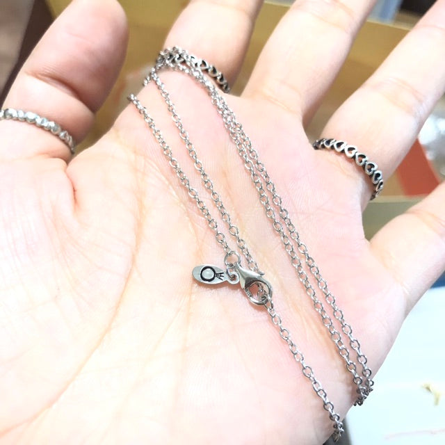 Pan Classic Cable Chain Necklace  Anchor Chain necklace 925 silver chains 590515