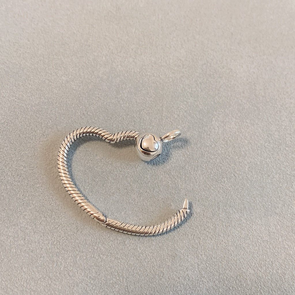 【Moments】Pan Heart Charm Pendant 925 silver 399384C00 389384C00 Compatible With Moments charm