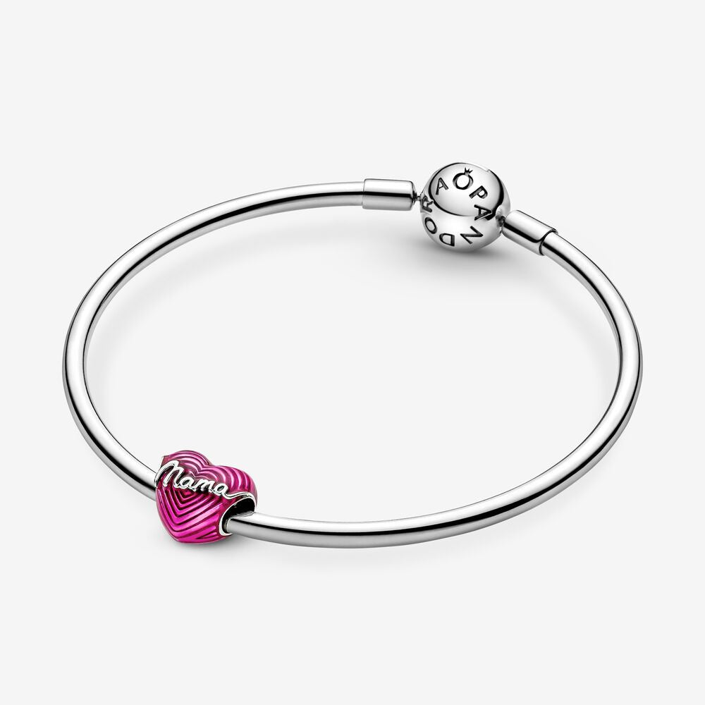 【Moments】Pan Radiating Love Mom Heart Charm 791160C01 791505C01 925 Silver Pink Purple Mother's Day