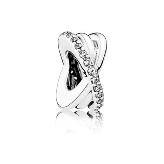 【Moments】Galaxy Spacer Charm 925 silver silvery galaxy for pan 791994CZ