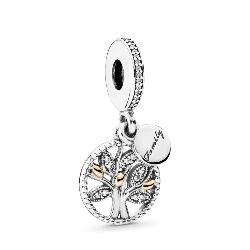 【Moments】PAN Sparkling Family Tree Dangle Charm 925 silver rose gold pendant  791728CZ 781728CZ 761728CZ