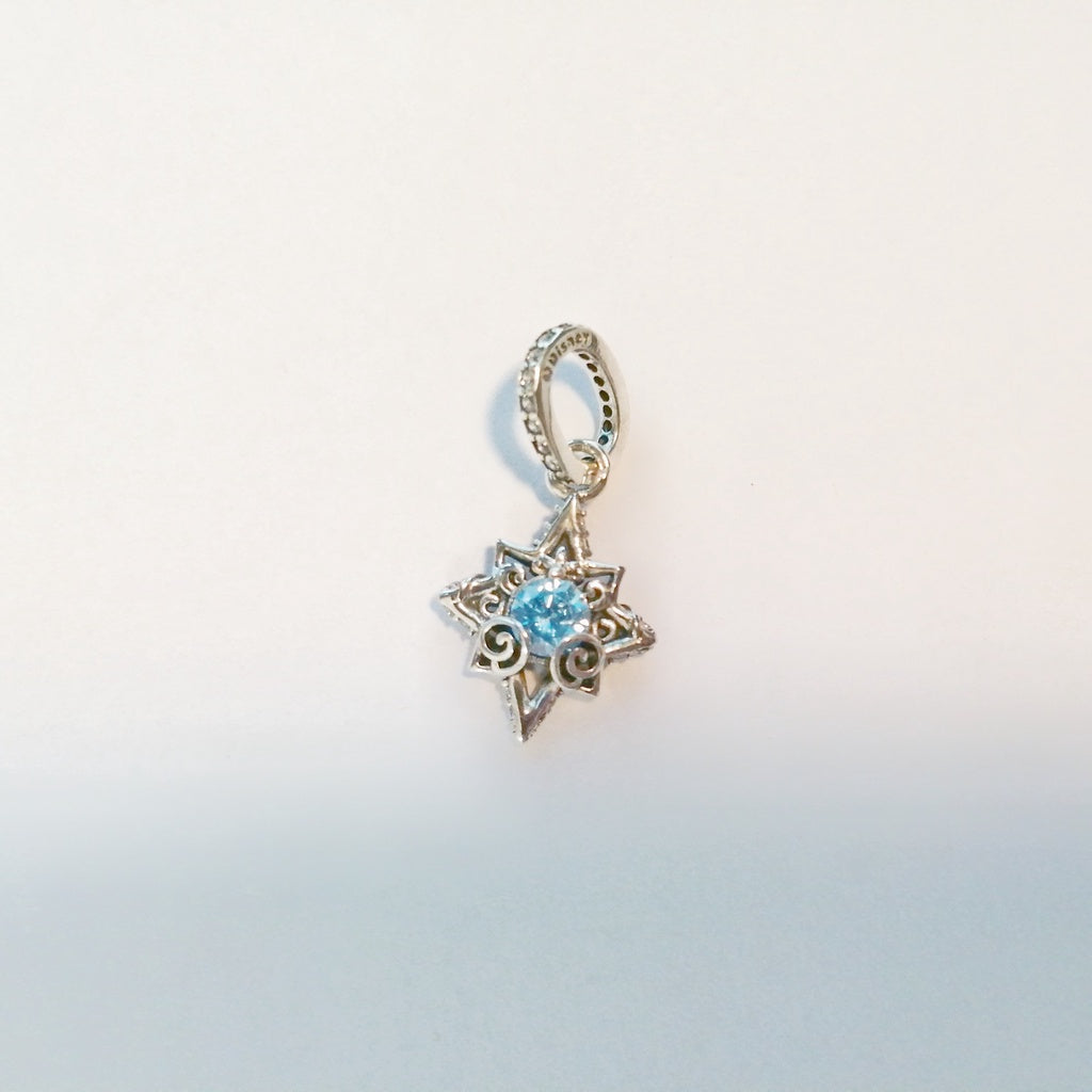 【Moments】Pan Disn** Cinderella Blue Star Pendant Charm 399560C01 925 silver