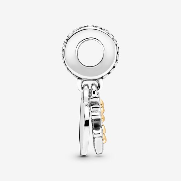 【Moments】Pan People Two-Tone Family Tree Heart Dangle Charm 799161C00 925 Silver