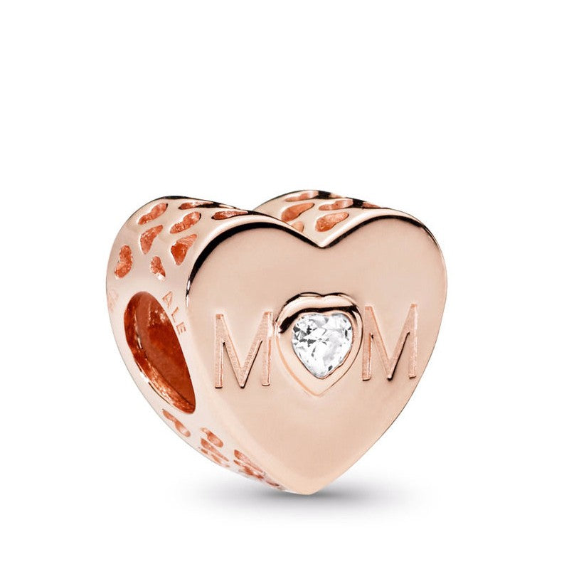 【Moments】Pan Mother Heart Charm  925 Silver  Mother Heart Rose gold 791881PCZ 781881CZ 761881CZ