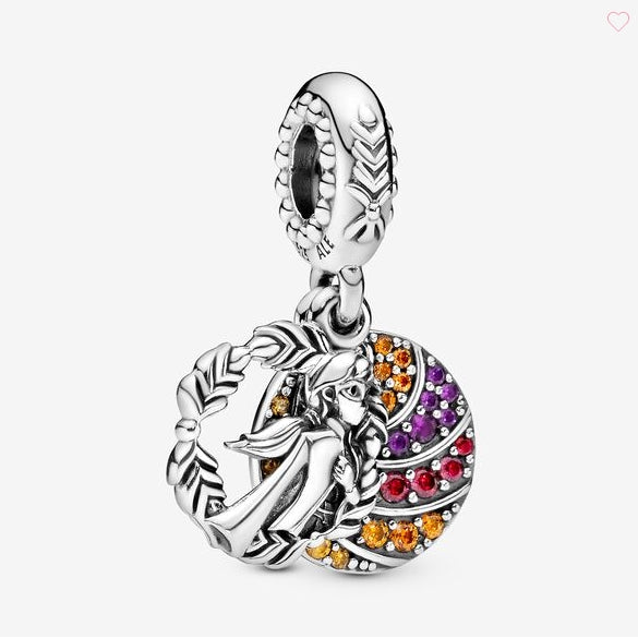 【Moments】Pan Disney Frozen Anna Dangle Charm 925 Silver for women pendant 798457C01